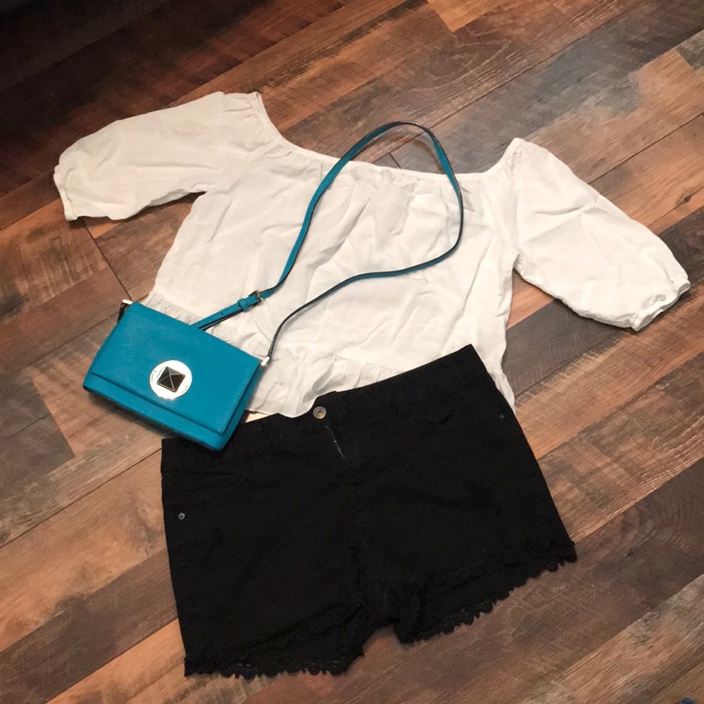 White off the shoulder top